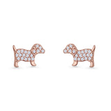 Puppy Dog Stud Earrings
