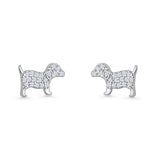 Puppy Dog Stud Earrings