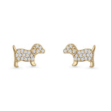 Puppy Dog Stud Earrings