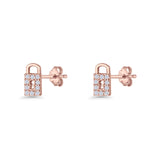 Lock & Key Stud Earrings