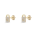 Lock & Key Stud Earrings