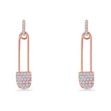 Safety Pin Stud Earrings