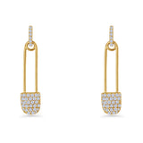 Safety Pin Stud Earrings