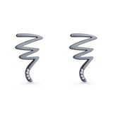 Zig Zag Stud Earrings