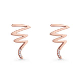 Zig Zag Stud Earrings