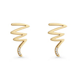 Zig Zag Stud Earrings