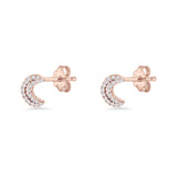 Moon & Star Stud Earrings