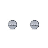 Button Stud Earrings