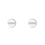 Button Stud Earrings