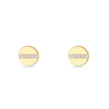 Button Stud Earrings