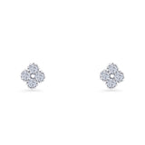 Clover Flower Stud Earrings