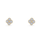 Clover Flower Stud Earrings