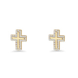 Cross Stud Earrings