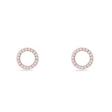 Initial O Stud Earrings