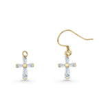 Cross Fishhook Earrings