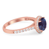 Art Deco Round Natural Stone Ring