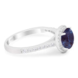 Art Deco Round Natural Stone Ring