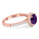 Art Deco Round Natural Stone Ring