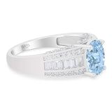 Art Deco Oval Natural Stone Cocktail Ring