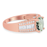 Art Deco Oval Natural Stone Cocktail Ring