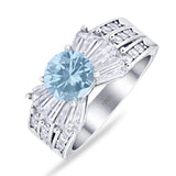 Art Deco Round Natural Stone Cocktail Ring