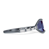 Art Deco Emerald Cut Ring