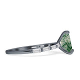 Art Deco Emerald Cut Ring