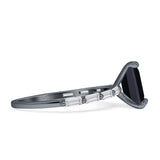 Art Deco Emerald Cut Ring