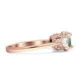 Three Stone Round Hidden Halo Trellis Ring
