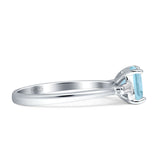 Emerald Cut Trio Ring
