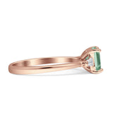 Emerald Cut Trio Ring