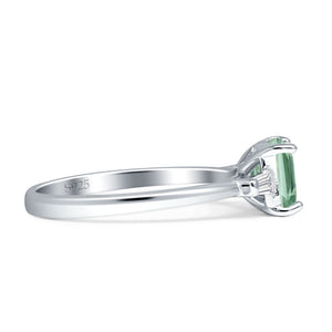 Emerald Cut Trio Ring