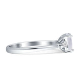 Emerald Cut Trio Ring