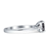 Emerald Cut Trio Ring