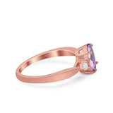 Three Stone Oval Ring