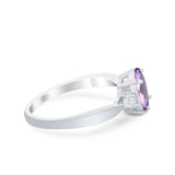 Three Stone Oval Ring