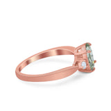 Three Stone Oval Ring