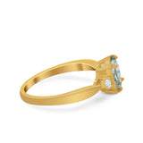 Three Stone Oval Ring