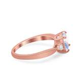 Three Stone Oval Ring