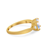 Three Stone Oval Ring