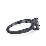 Three Stone Oval Ring