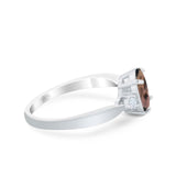 Three Stone Oval Ring