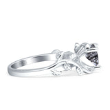 Heart Leaf Art Deco Ring