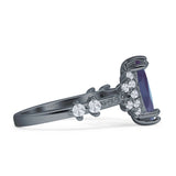 Marquise Halo Beaded Ring