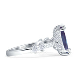 Marquise Halo Beaded Ring