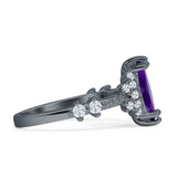 Marquise Halo Beaded Ring