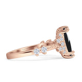 Marquise Halo Beaded Ring