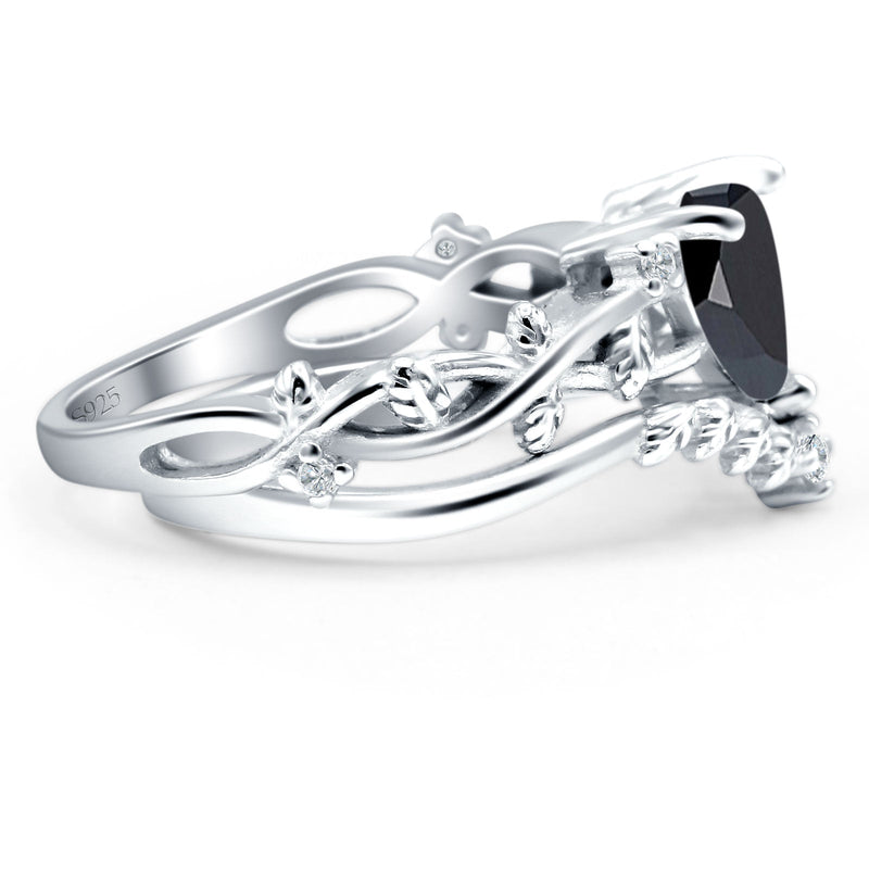 Two Piece Heart CZ Ring