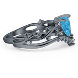 Two Piece Heart CZ Ring