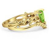 Two Piece Heart CZ Ring